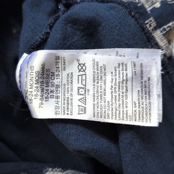 babyGap navy blue firetruck cotton pocket long sleeve shirt 18-24 months baby - Picture 5 of 6